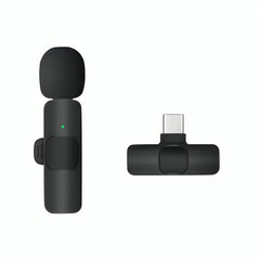 K8 Wireless Collar Microphone for Android & Type-C | Mic For Vlogging, YouTube & Live Streaming in Pakistan