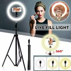 26 CM Professional LED Ring Light With 7 FT Tripod Stand