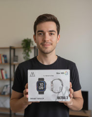 Max 300 Ultra Smart Watch with 7 Straps – Fitness Tracker, HD Display & Long Battery Life